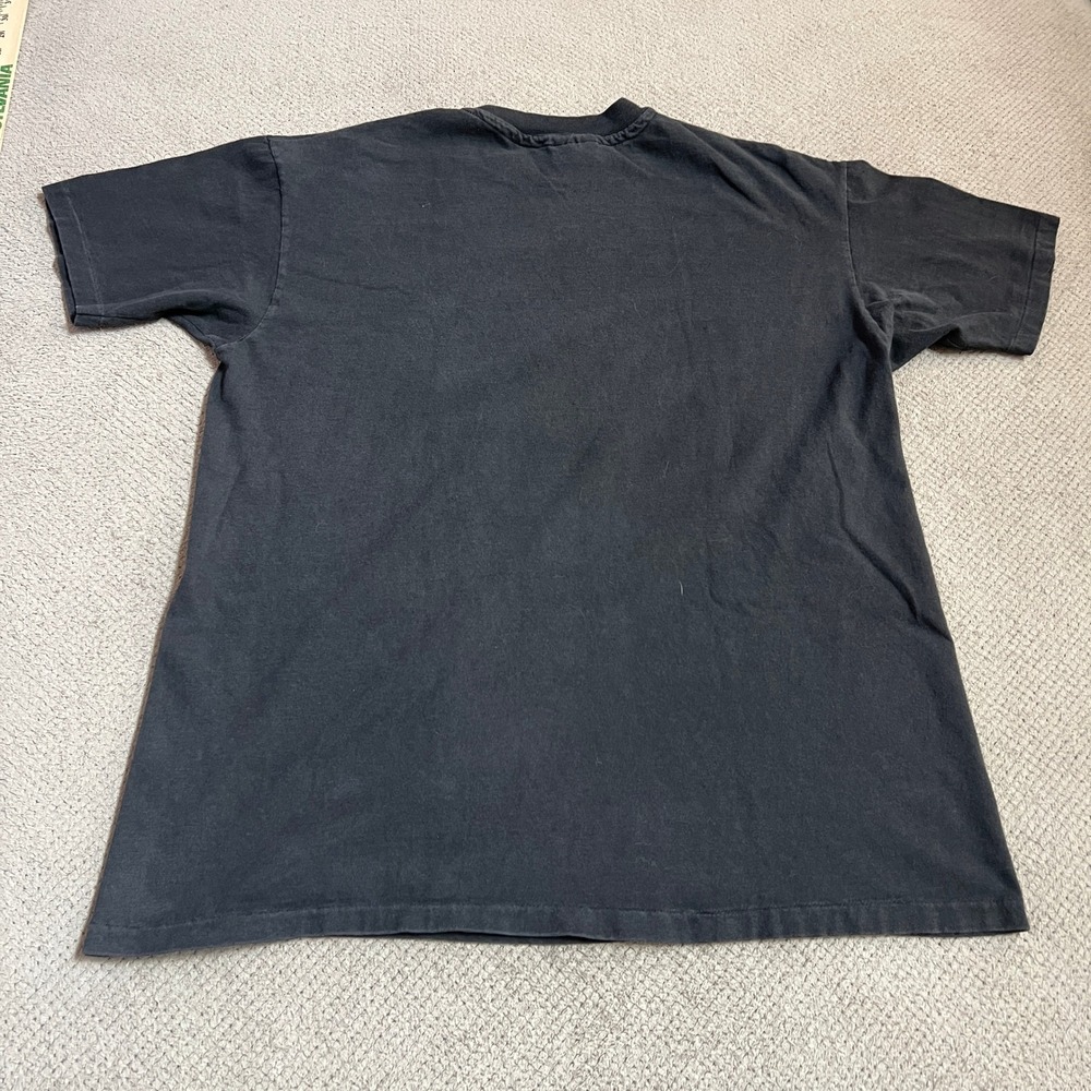 Vintage 1990s University of Michigan Wolverines Hanes Beefy-T T-Shirt Black XL - Picture 2 of 5